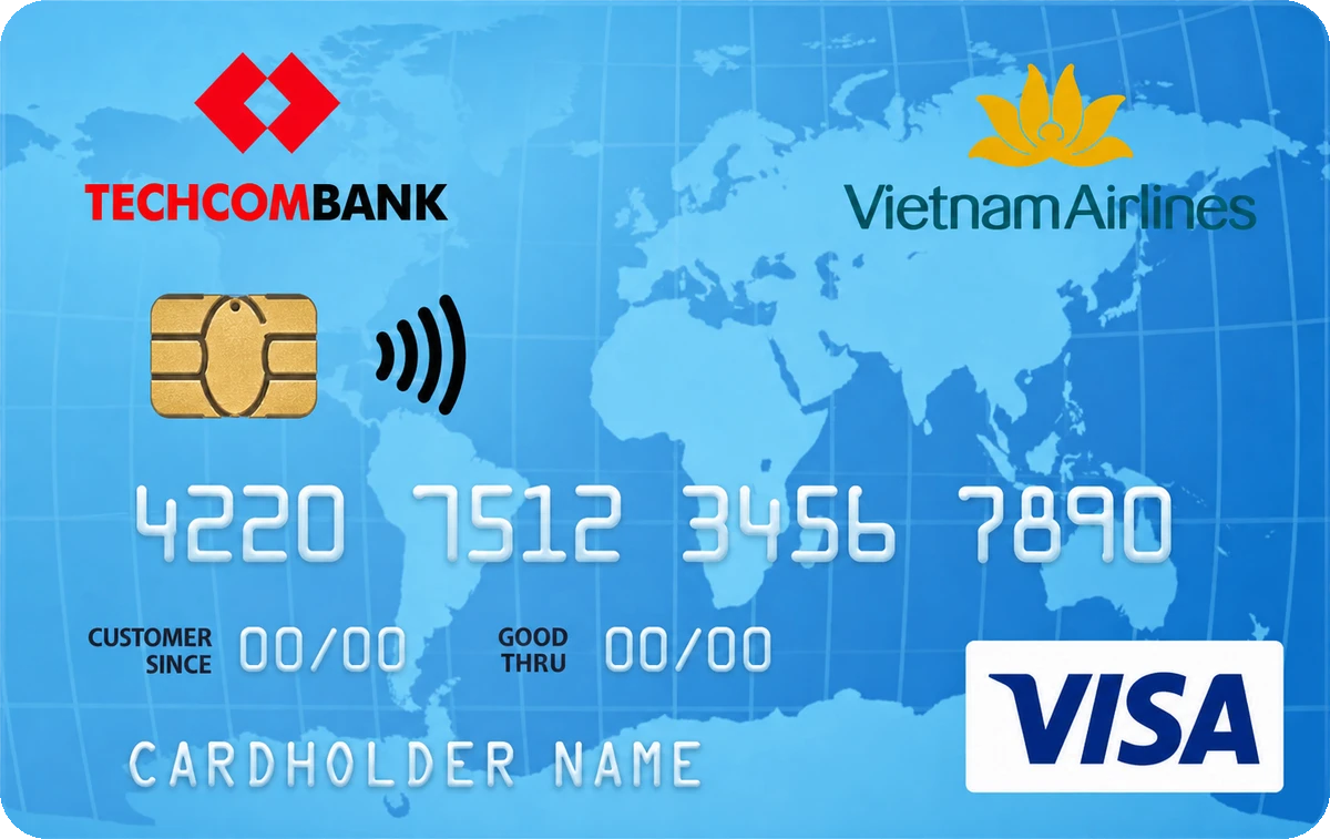 Techcombank Vietnam Airlines Visa Classic