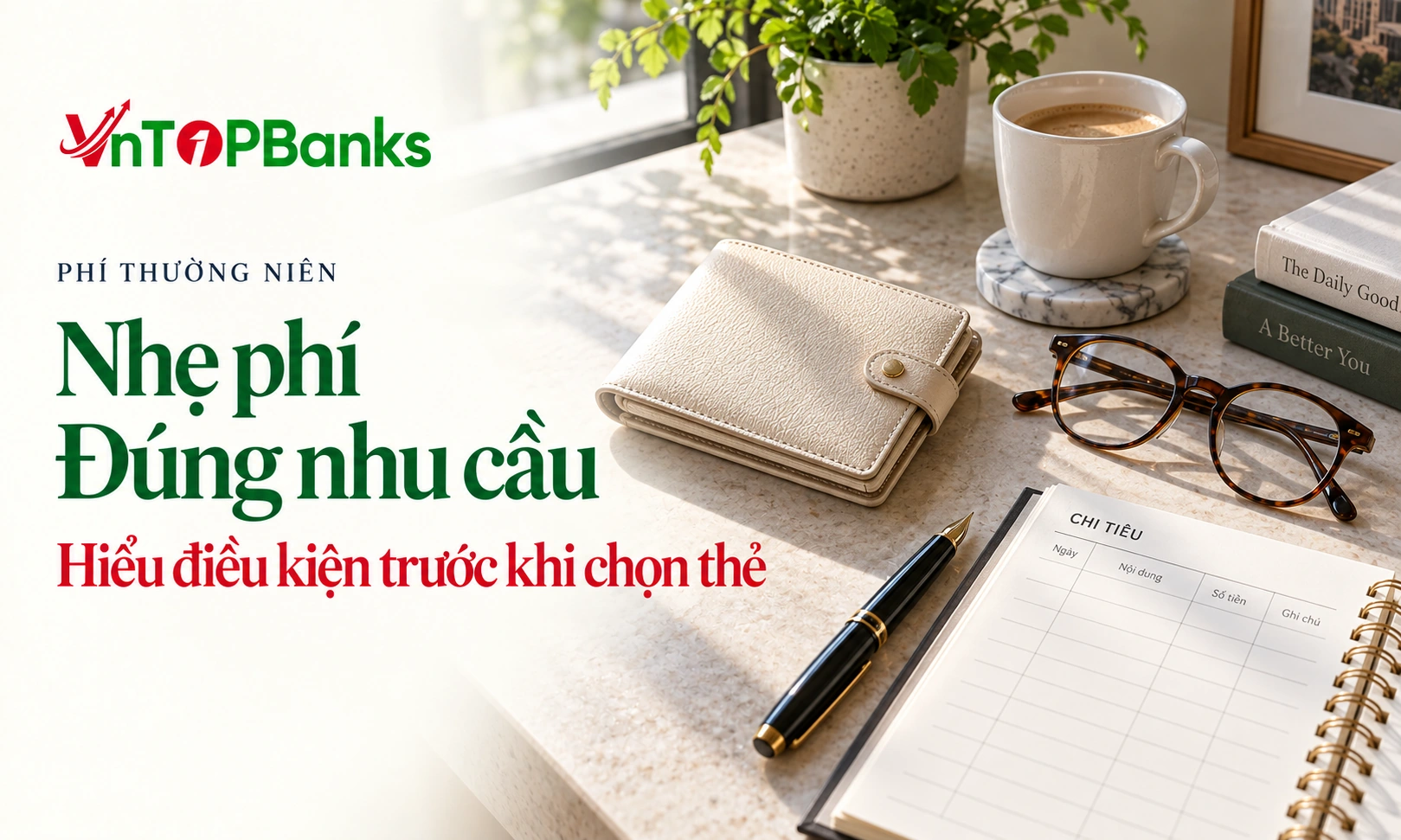 PHÍ THƯỜNG NIÊN — Nhẹ phí Đúng nhu cầu Hiểu điều kiện trước khi chọn thẻ