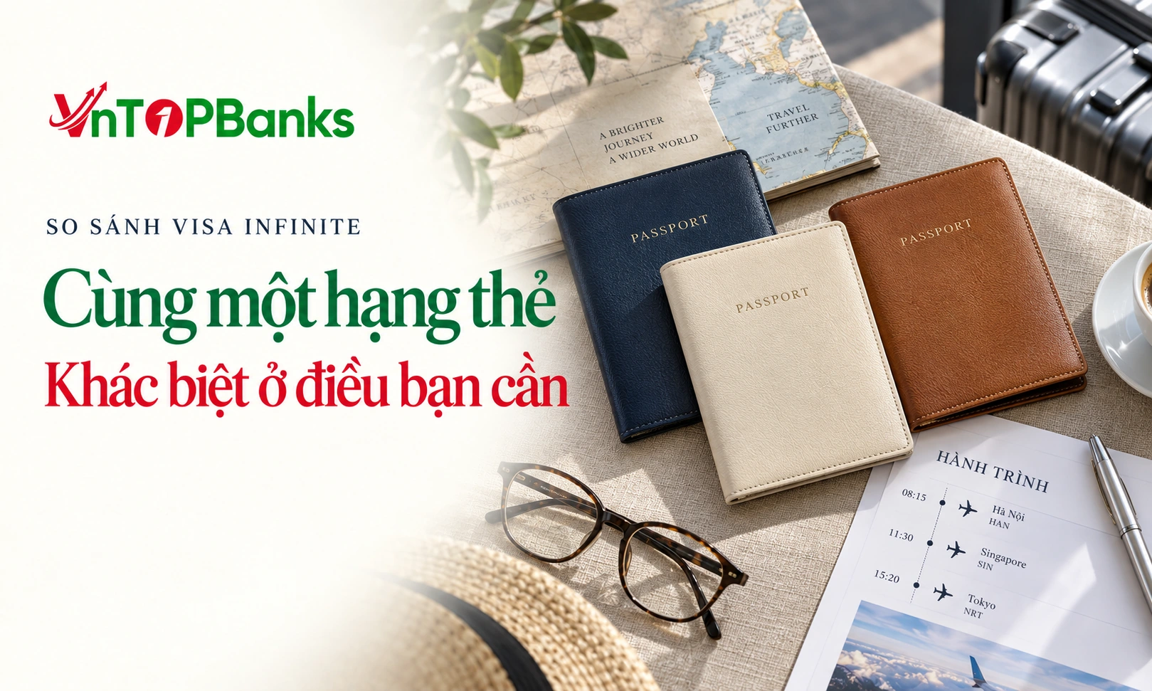 SO SÁNH VISA INFINITE — Cùng một hạng thẻ Khác biệt ở điều bạn cần