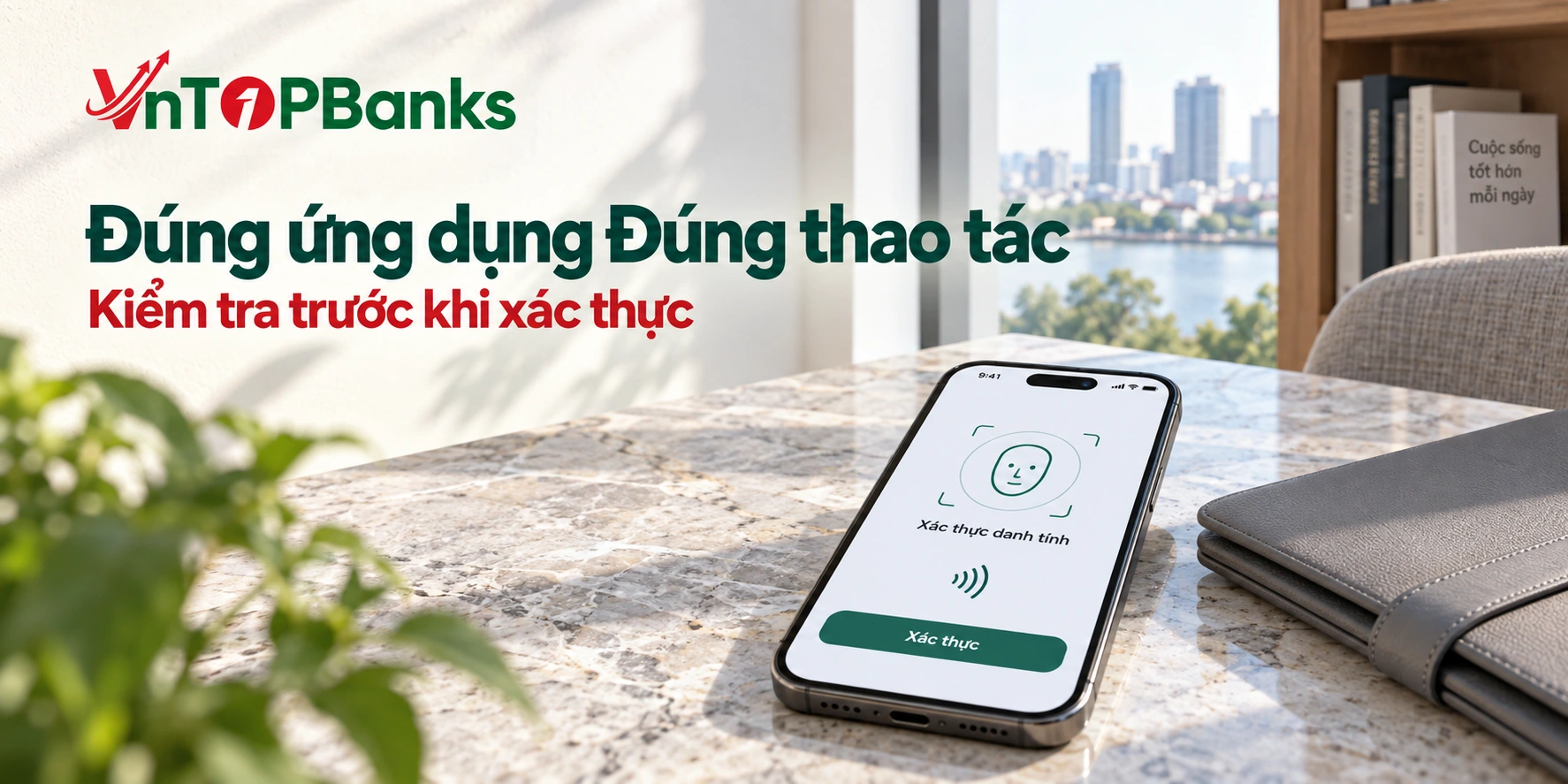 Đúng ứng dụng Đúng thao tác — Kiểm tra trước khi xác thực | VNTopBanks