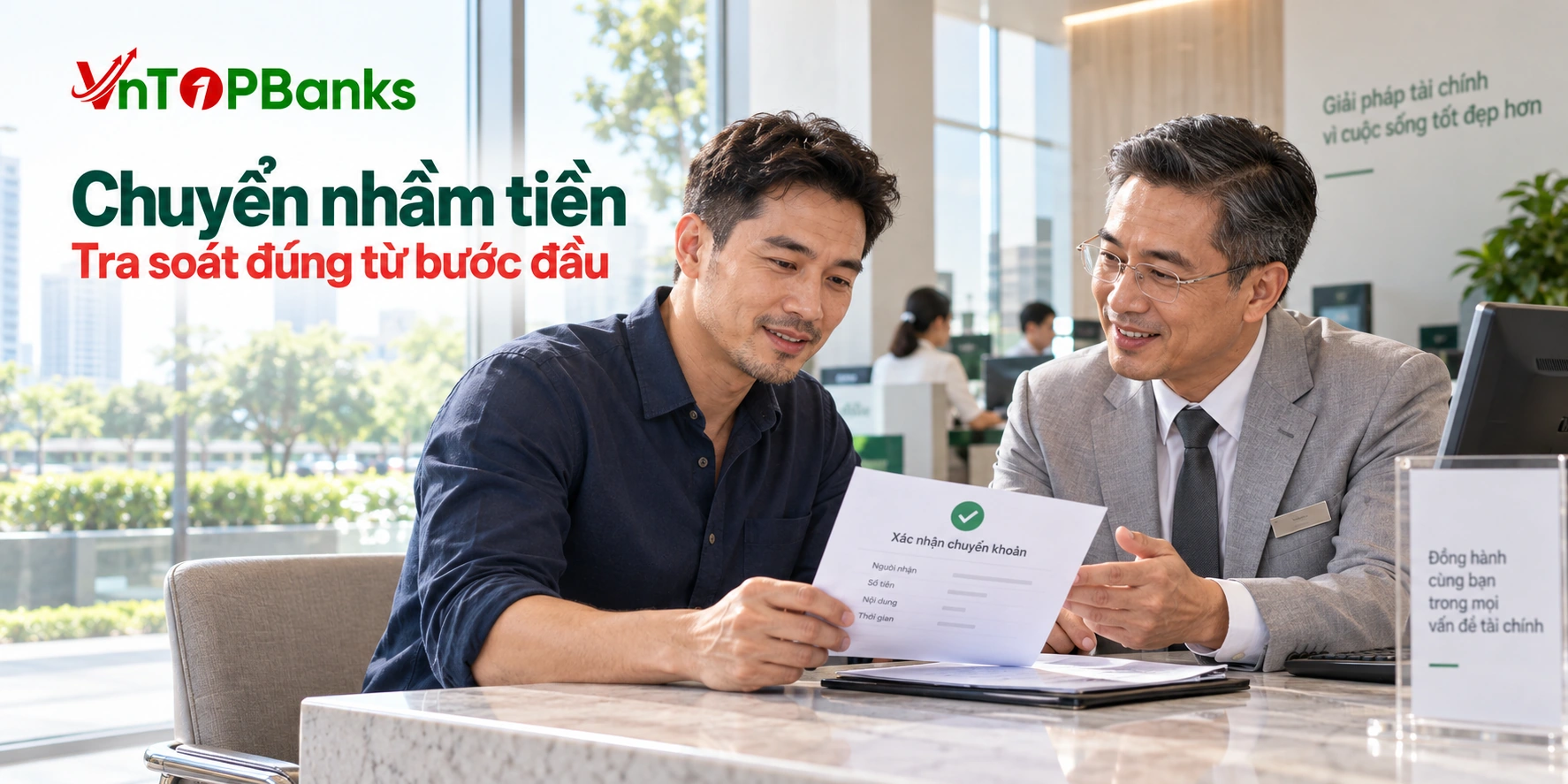 Chuyển nhầm tiền — Tra soát đúng từ bước đầu | VNTopBanks
