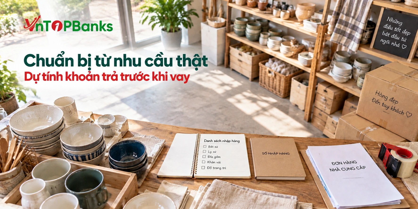 Chuẩn bị từ nhu cầu thật — Dự tính khoản trả trước khi vay | VNTopBanks