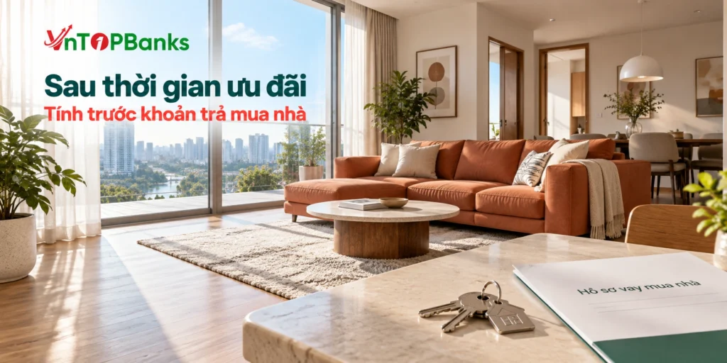 Sau thời gian ưu đãi — Tính trước khoản trả mua nhà | VNTopBanks