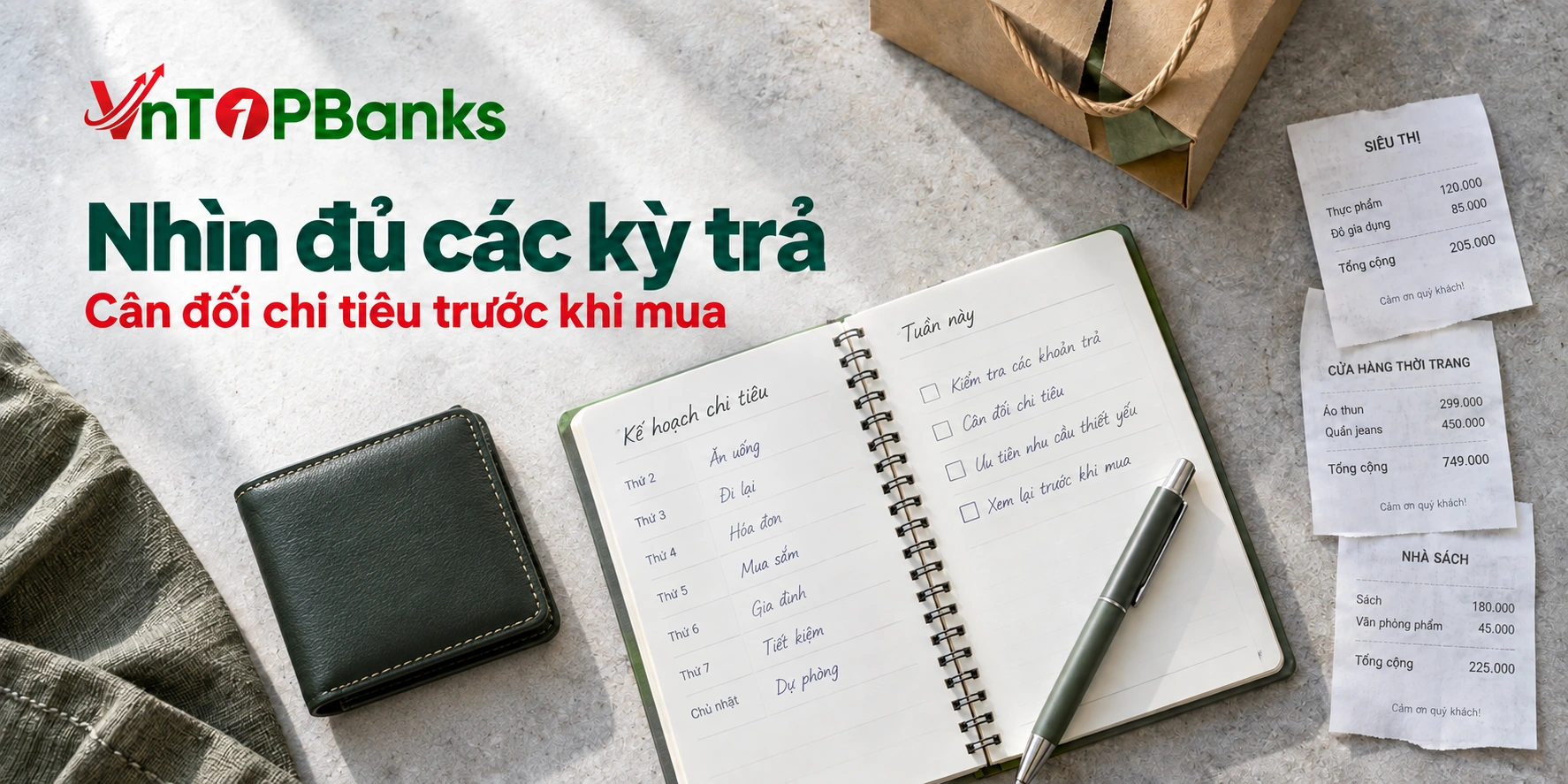 Nhìn đủ các kỳ trả — Cân đối chi tiêu trước khi mua | VNTopBanks