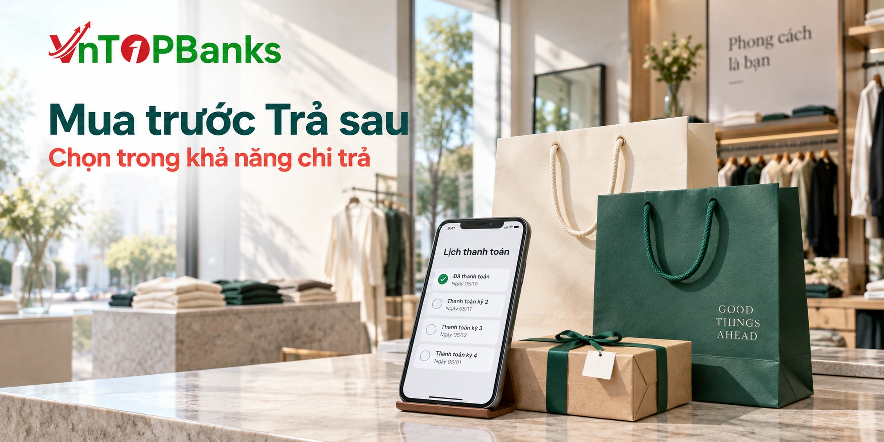 Mua trước Trả sau — Chọn trong khả năng chi trả | VNTopBanks