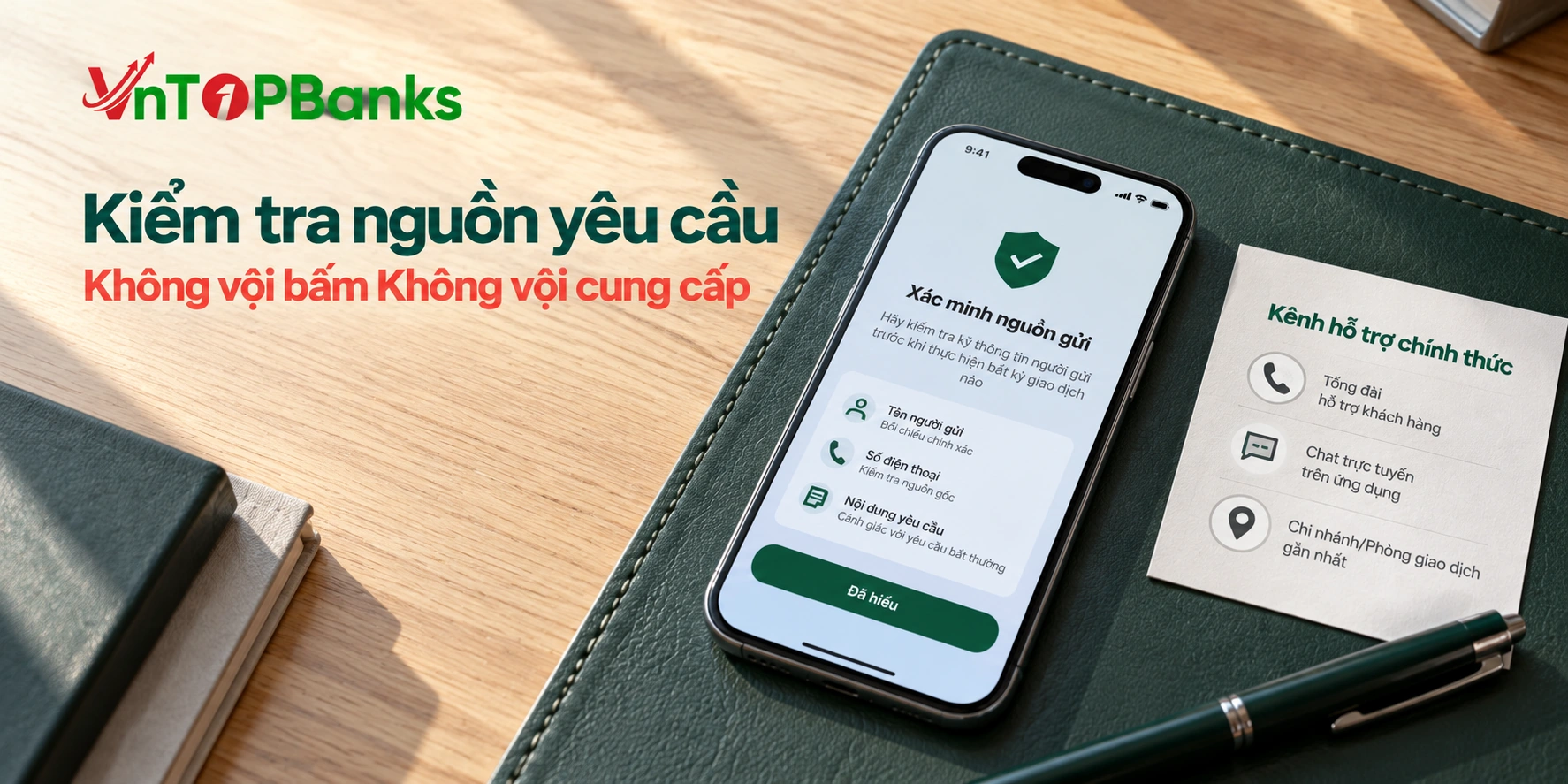 Kiểm tra nguồn yêu cầu — Không vội bấm Không vội cung cấp | VNTopBanks